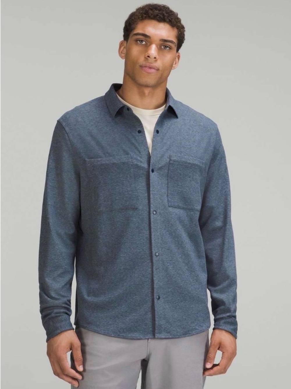 Lululemon Soft Knit Overshirt Heather Navy , XL